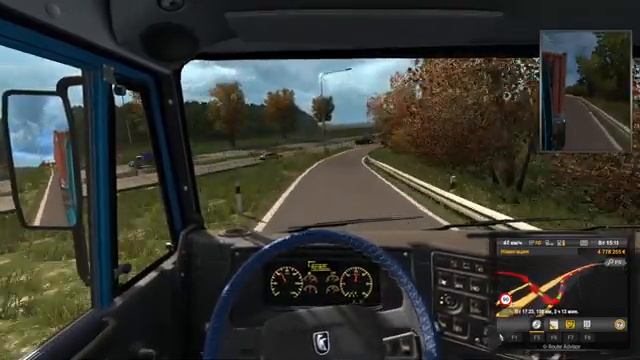 417/ ETS 2 V1.36/ Test Drive KAMAZ 65116/ много ругани.