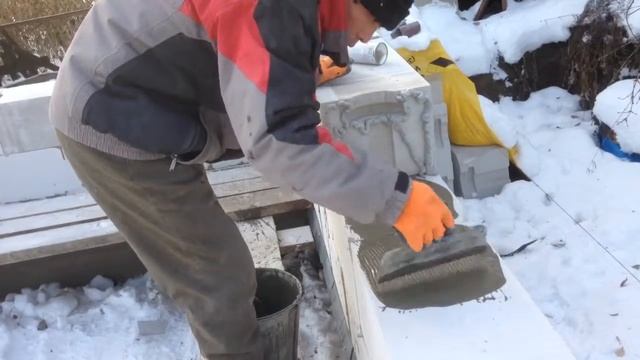 Кладка газобетона на ППУ и цементный клея смотреть онлайн