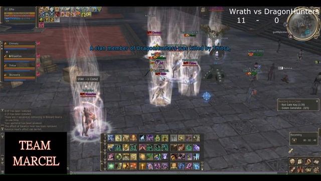 Lineage 2 Official Naia Pvp - Effie & CpMembers (Team Marcel) & ClanMembers Vs DH
