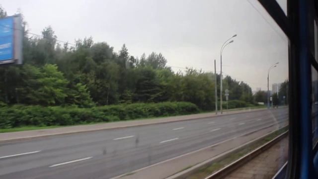 Преодолеваем Строгинский мост на чешском МТТЧ из Щукино в Строгино смотреть онлайн