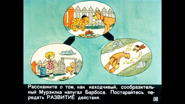 Диафильм Две забавные истории /Диафильм по русскому языку для 4 класса/