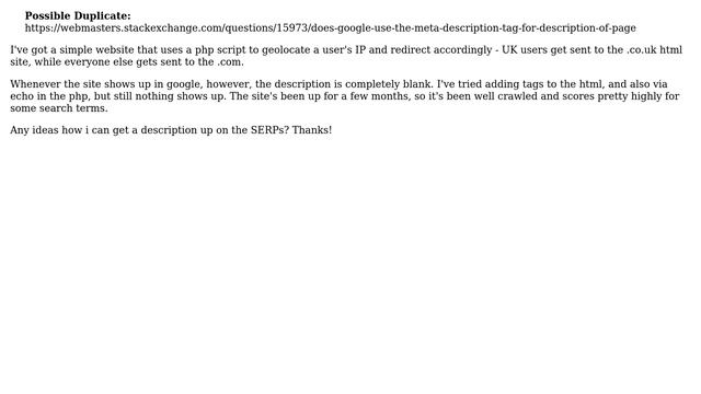 Webmasters: Adding ＜description＞ metadata in php / html for google results page (2 Solutions!!) смотреть онлайн