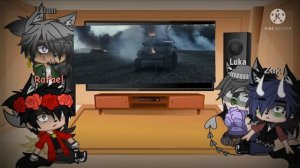 《Furrys react to》Sherman vs Tiger