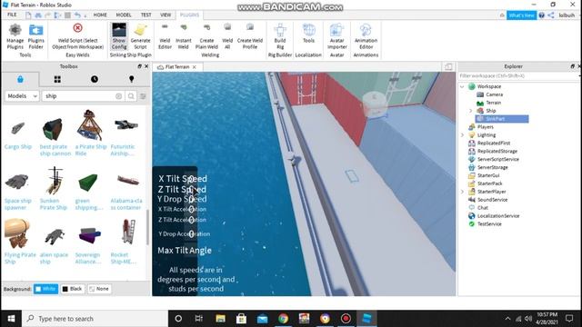 How to make a sinking ship in roblox studio - Roblox смотреть онлайн