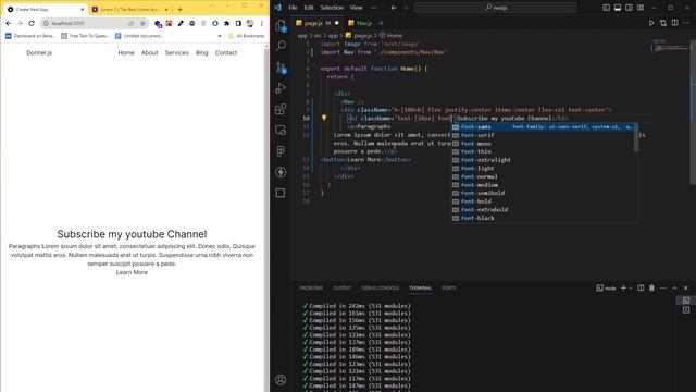 Next js 14 Tutorial - Sticky Navbar on Scroll With Tailwind CSS смотреть онлайн