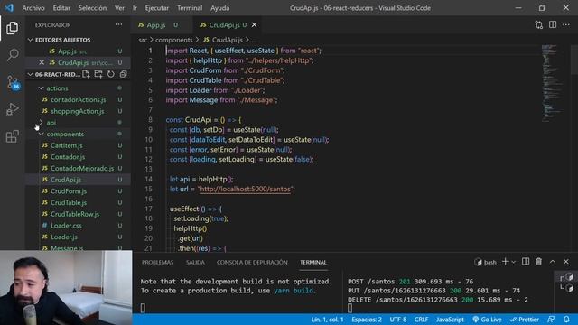 Curso React: 92. CRUD API con Reducers ( 1 / 2 ) - jonmircha смотреть онлайн