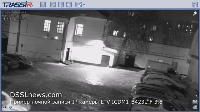 Пример ночной записи LTV ICDM1-B423L-F3.8 смотреть онлайн