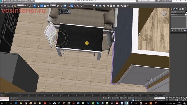 Мебель для кухни в программе 3Ds Max - урок №10 смотреть онлайн