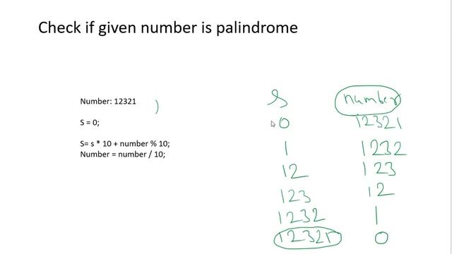 Check if given number is Palindrome | Java смотреть онлайн