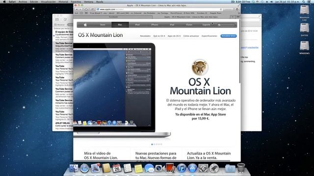 OS X Mountain Lion en Hackintosh смотреть онлайн