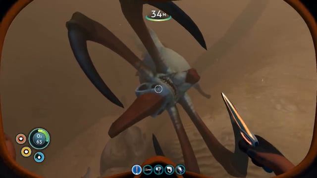 КАК УБИТЬ ЛЕВИАФАНА ЖНЕЦА - Subnautica гайды #1 смотреть онлайн