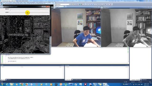 Canny Edge detection(Kinect SDK / OpenCV) смотреть онлайн
