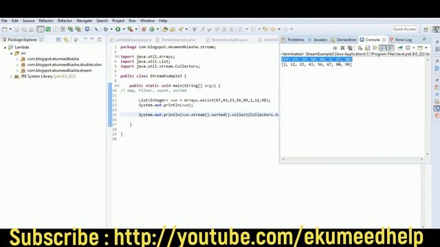 Java 8 Stream || Sorted Example - 4 смотреть онлайн