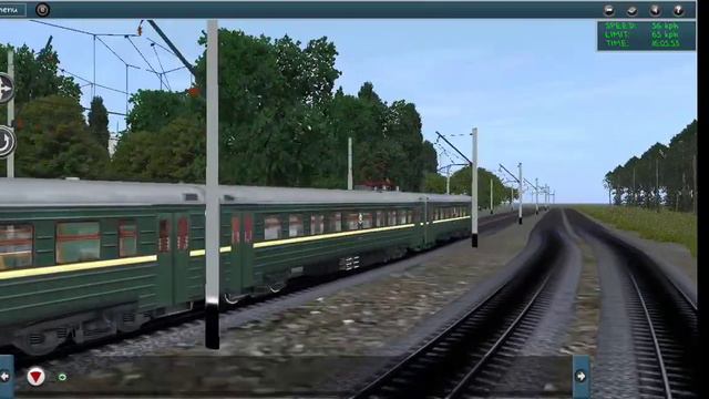 Покатушки на электропоезде ЭР1 по будущей карте смотреть онлайн