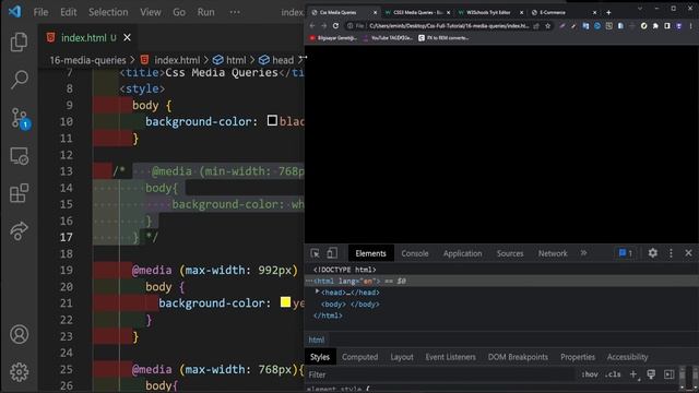 Css Responsive/Media Queries - Css Ders 16 смотреть онлайн