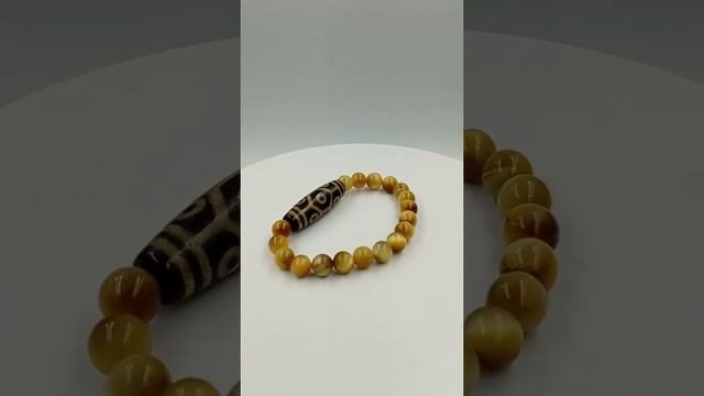 9 Глаз- Черепаха бусина Дзи (браслет кошачий глаз) смотреть онлайн