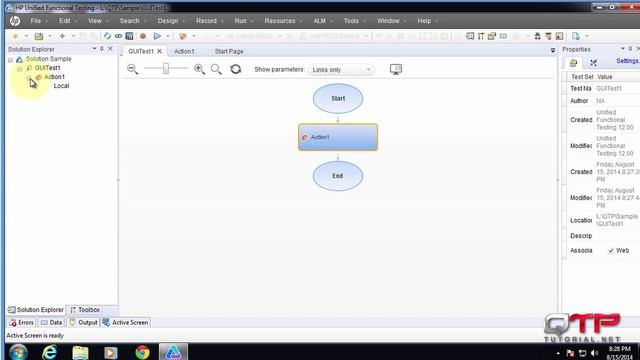 QTP tutorial - 1.30-Getting started with UFT-Creating a solution and adding a GUI Test смотреть онлайн