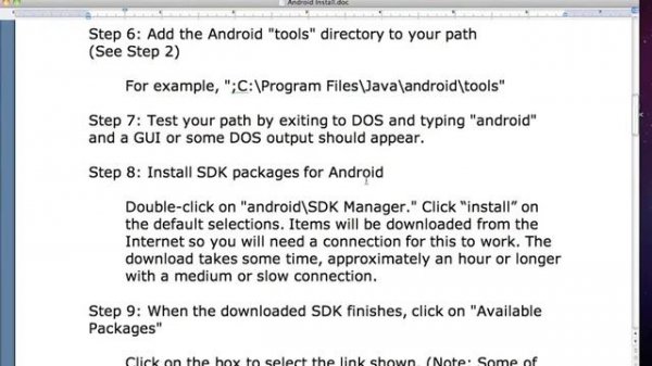 (MAC OS X) Andoid Dev Environment INSTALL - Part 1