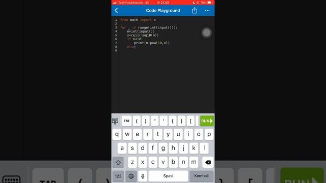 Codeforces Round 805 | Round Down the Price | Python 3 смотреть онлайн
