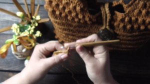 Модная сумка из хлопка крючком.Экспресс МК- объяснение с по петельным узором.