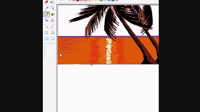 MS Paint Drawing: How to draw a sunset in MS Paint смотреть онлайн