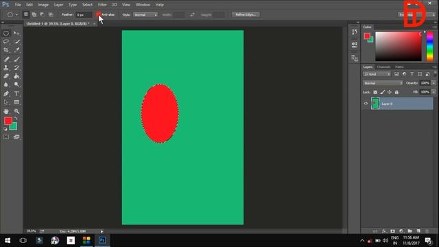 Part-4 || Adobe Photoshop CC Elliptical Marquee and Rectangular marquee tool IN HINDI смотреть онлайн