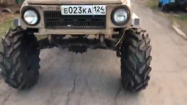 ЛуАЗ на БЕЛ 160 проверка пониженной передачи смотреть онлайн