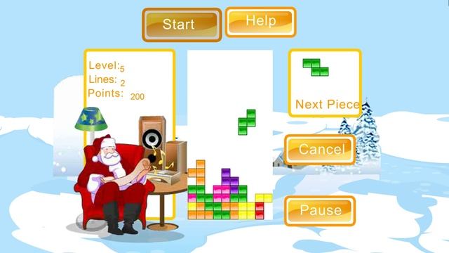 Santa's Tetris Game (Christmas Puzzle Game) Playthrough смотреть онлайн