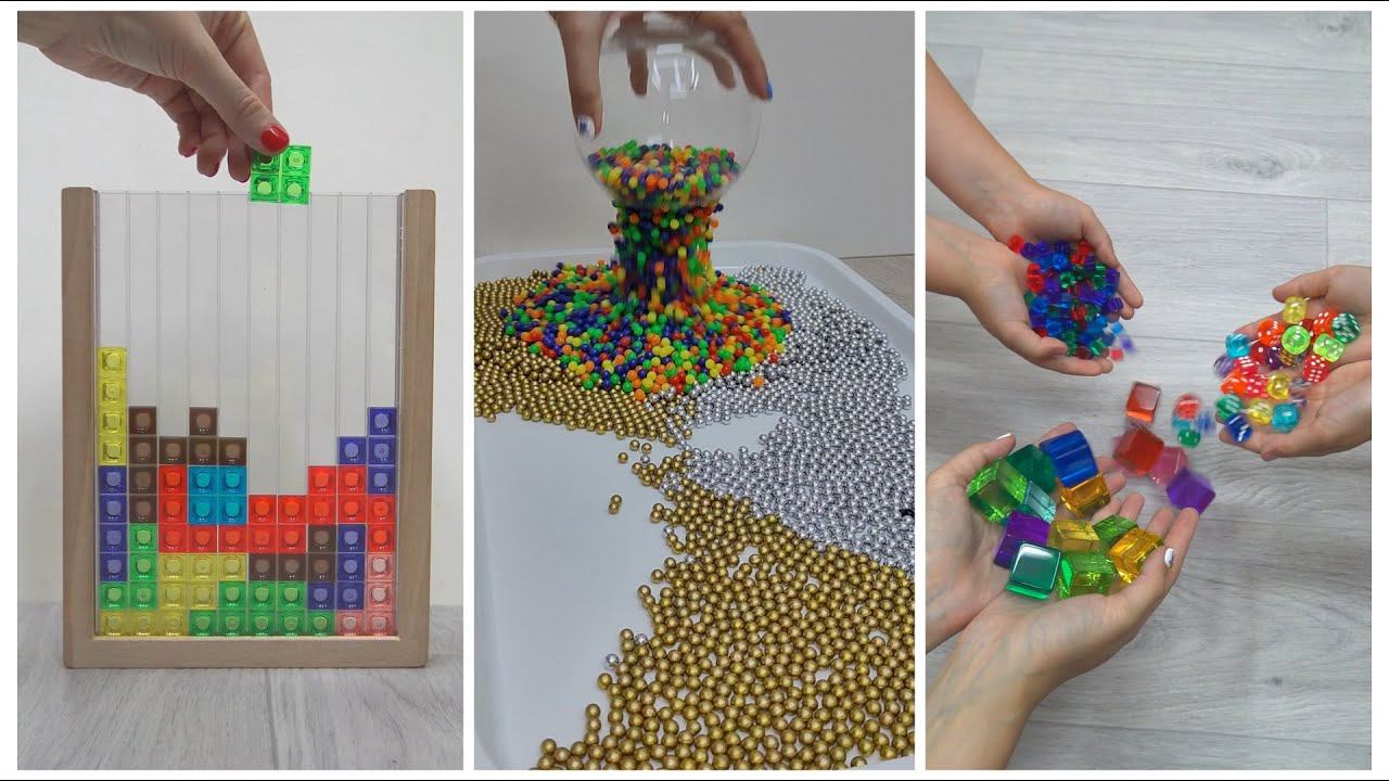 Oddly Satisfying Reverse Video. Colorful Relaxing Compilation. No Talking, No Music