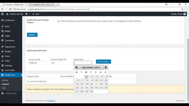Using Discount Coupons in the WordPress Simple Cart Plugin смотреть онлайн