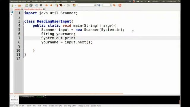 Introduction to Programming using Java: 3. Accepting User Input + String Concatination смотреть онлайн