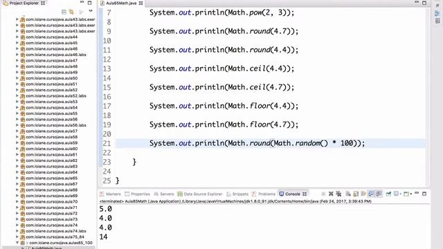 Curso de Java #85: Classe Math смотреть онлайн