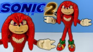 Лепим из пластилина Ехидна Наклз(Knuckles) из Соник 2 в кино (2022)