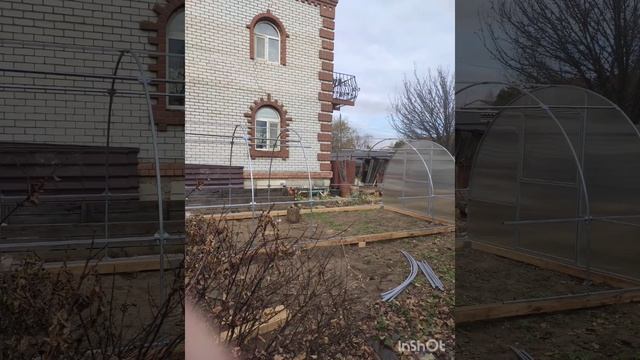 Установка теплицы "Стандарт" от "МетаКон" г. Благовещенск. смотреть онлайн