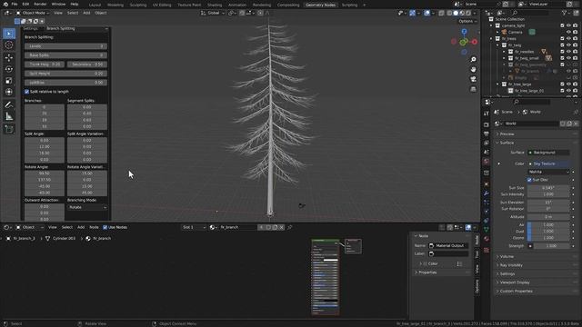 Creating a fir and pine forest in Blender смотреть онлайн
