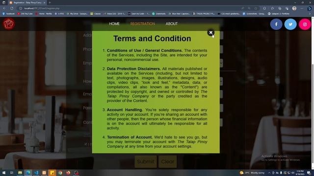 Restaurant Theme Registration System using PHP and CSS. Animated Gradient Border and Background. смотреть онлайн