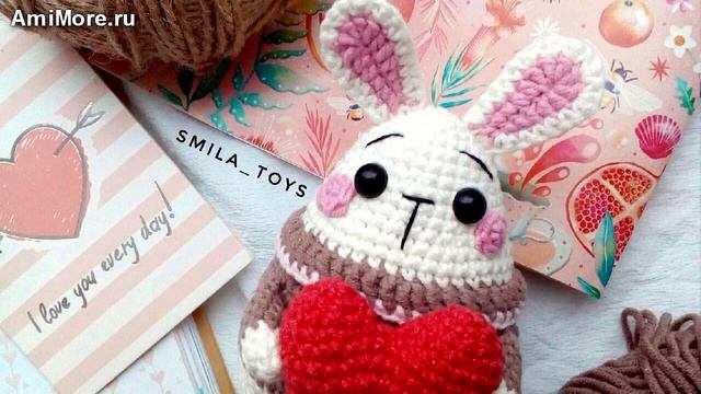 Амигуруми: схема Мини Зайка. Игрушки вязаные крючком - Free crochet patterns. смотреть онлайн