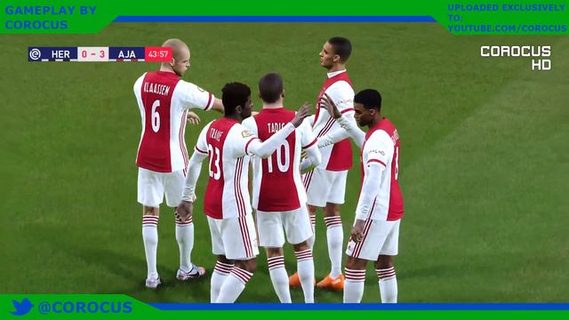 Heracles Almelo vs Ajax | Erve Asito | 2020-21 Eredivisie | PES 2021 смотреть онлайн
