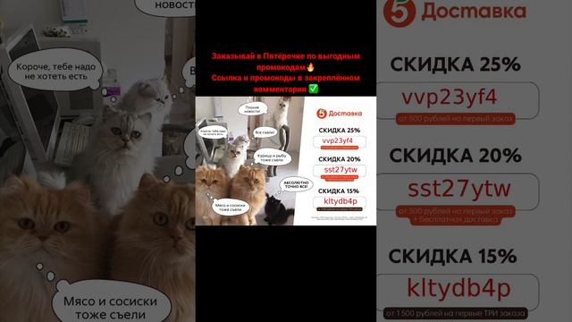 Заказывай в Пятёрочке по выгодным промокодам ✅ #2023 #акции #пятерка #пятёрочка #доставка #промокод