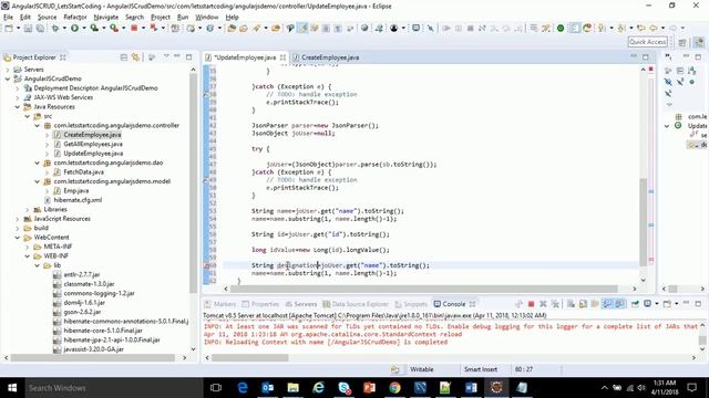 AngularJs,Hibernate,MySql,Servlet,CRUD - PART 2 ( Update and Delete) смотреть онлайн