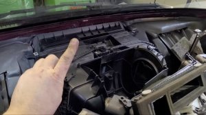 W639 замена радиатора отопителя (печки).