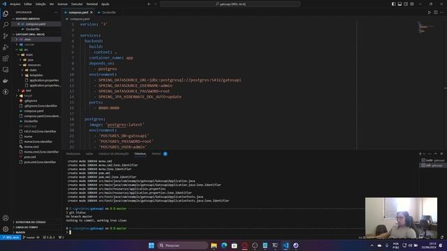 CRIANDO NOSSA PRIMEIRA API EM SPRING BOOT, POSTGRESQL E DOCKER смотреть онлайн