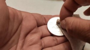 Удаление молочных пятен на серебряных монетах.How to remove Milk Spots from Silver Coins.