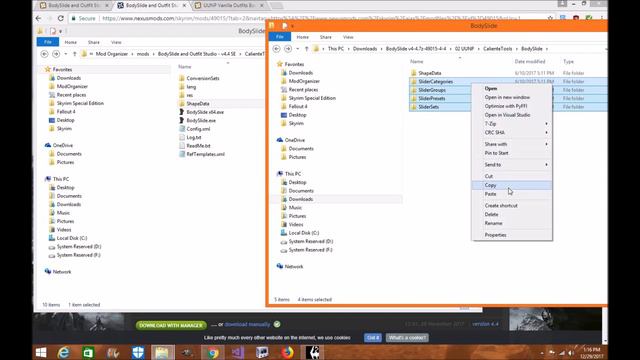 Skyrim SE: UUNP Bodyslide Conversion Mod Organizer 2 Tutorial смотреть онлайн