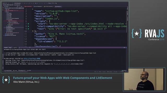 Future-proof your Web Apps with Web Components and LitElement | Kito Mann | RVAJS смотреть онлайн