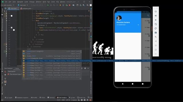 Flutter Telegram UI design(Part -2) смотреть онлайн