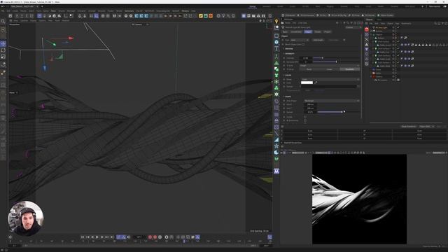 Data cable simulation | Cinema 4D & Redshift смотреть онлайн