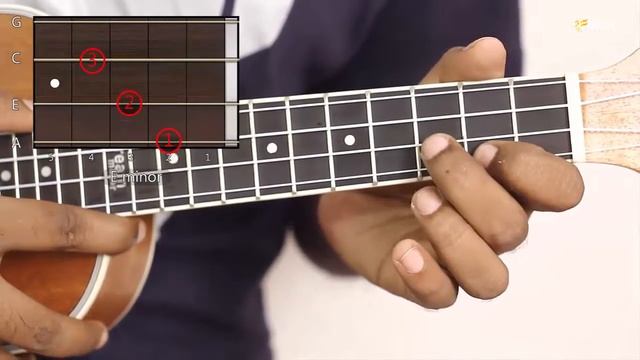 How to play E minor || Ukulele Easy Chord || Ukulele Lessons смотреть онлайн