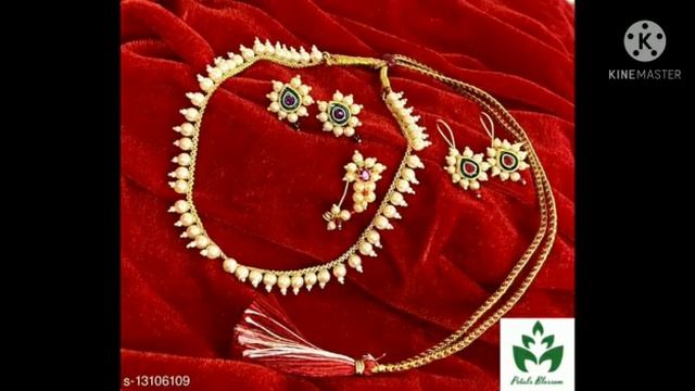 meesho perl jwellery set смотреть онлайн