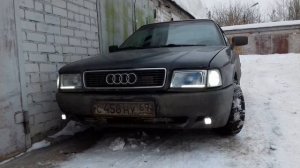 Ходовые огни с поворотниками. Ауди 80.